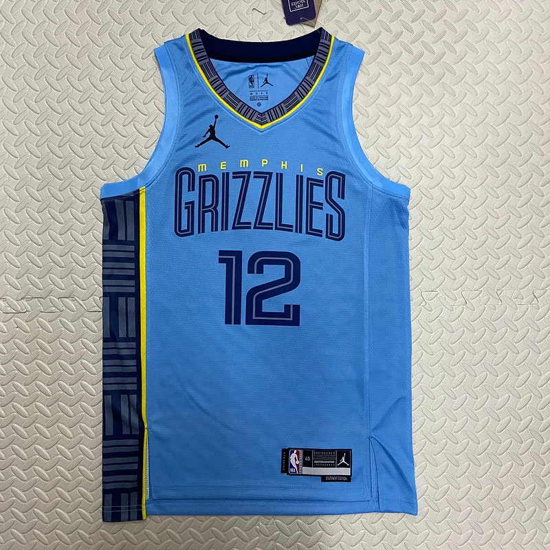 2023 Season NBA Memphis Grizzlies Basketball Jersey trapeze limited