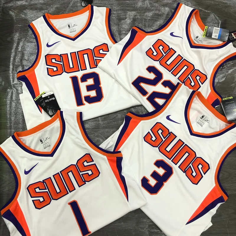 NBA Phoenix Suns Basketball jersey White #22 AYTON