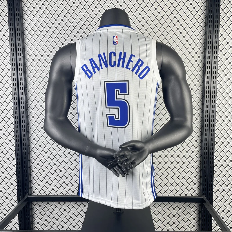 2023 Orlando Magic Basketball Jersey Home White #5 BANCHERO