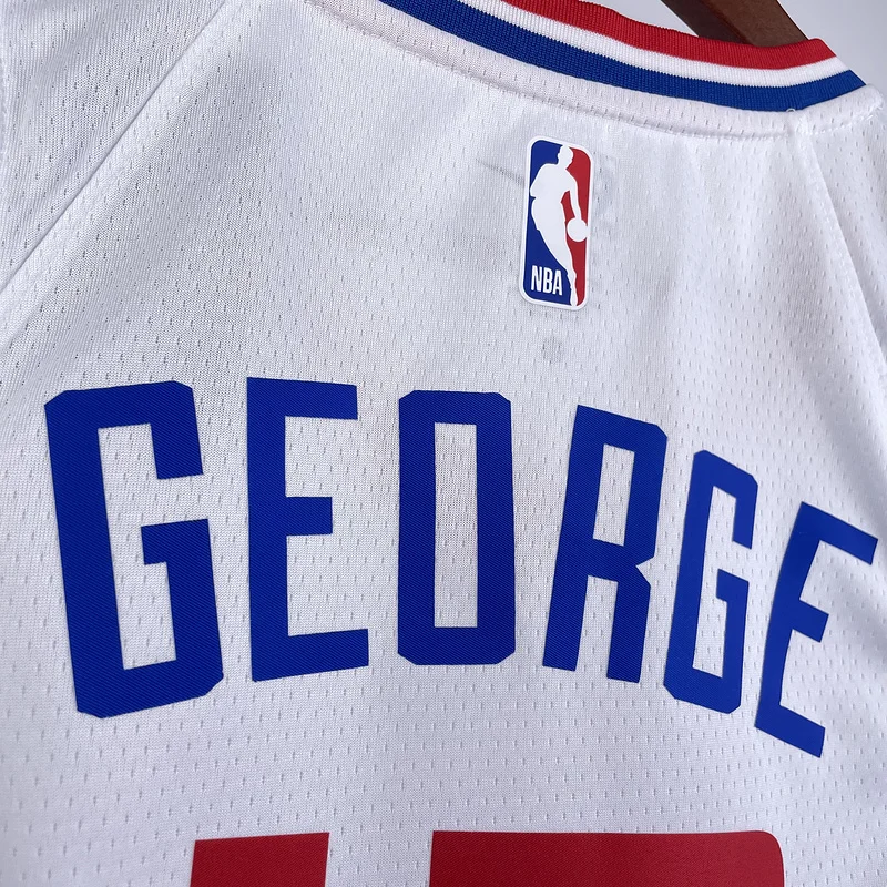 2023 Season   NBA Los Angeles Clippers Basketball jersey   Home   White  #13   GEORGE