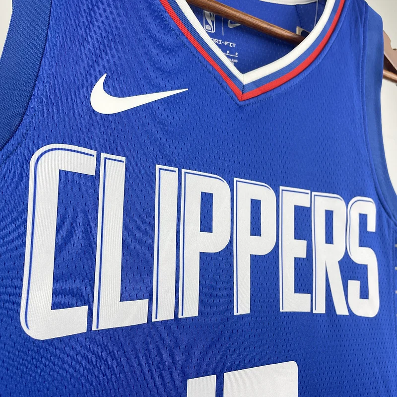 2023 Season   NBA Los Angeles Clippers Basketball jersey   Aawy   Blue  #13   GEORGE