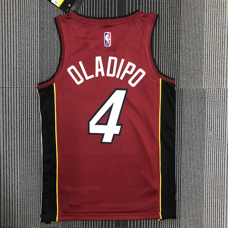 75th anniversary NBA Miami Heat basketball jersey trapeze limited #4 OLADIPO