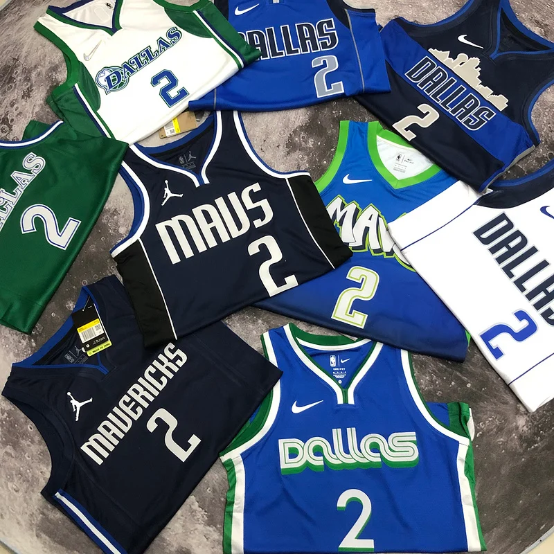 2023 Season NBA Dallas Mavericks basketball jersey trapeze limited #2 IRVING