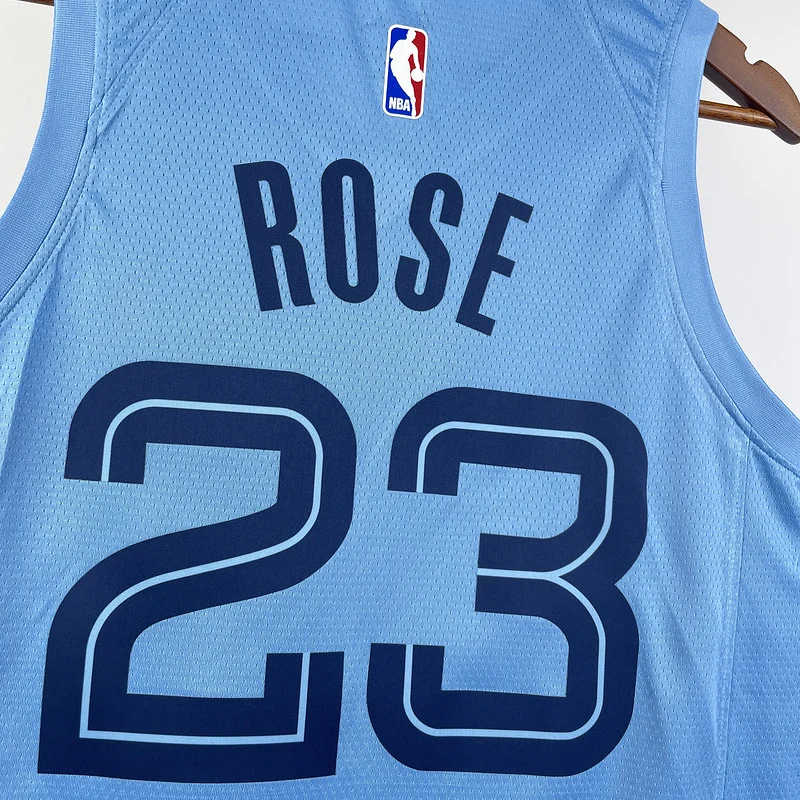 2021 Season NBA Memphis Grizzlies Basketball Jersey trapeze limited #23 ROSE