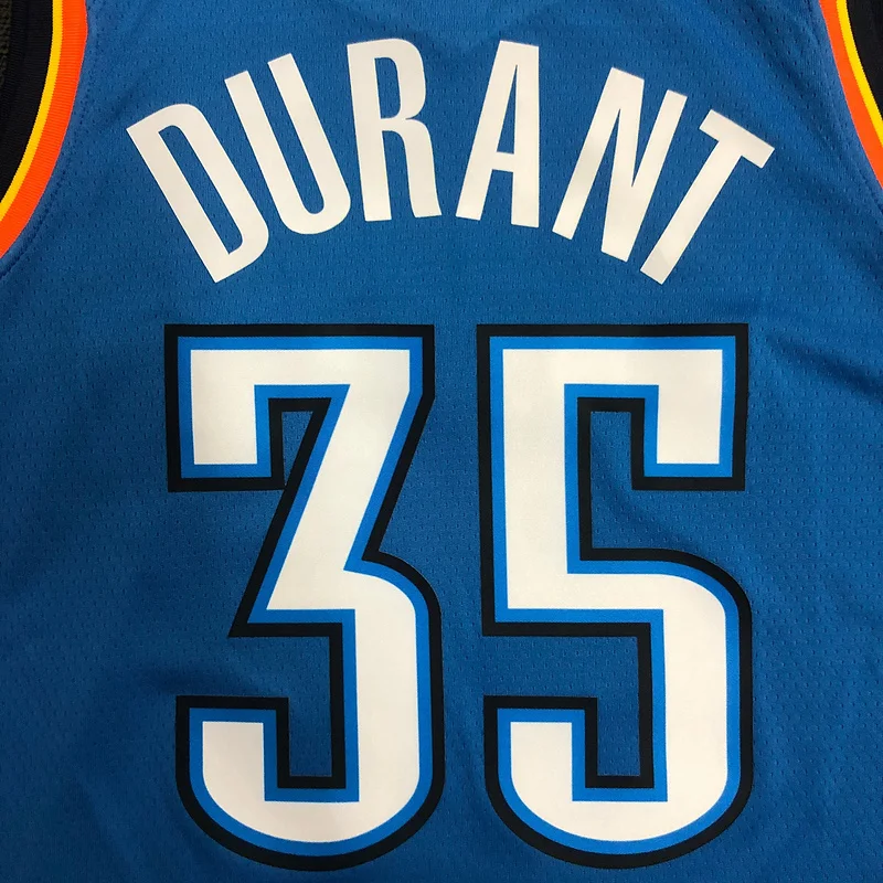 NBA Oklahoma City Thunder Basketball Jersey Blue #35 DURANT