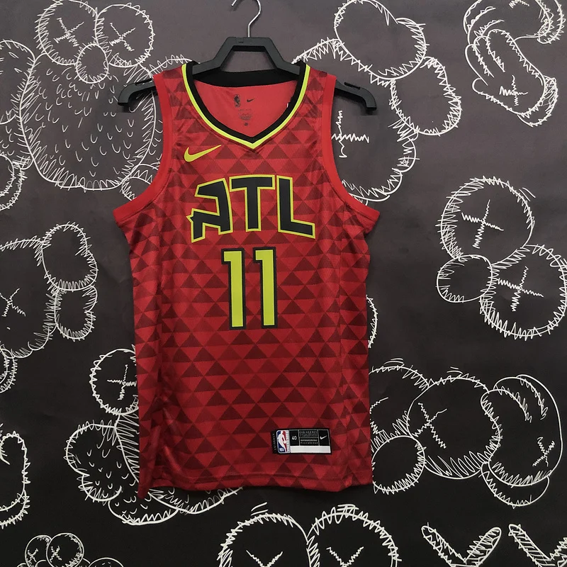 NBA Atlanta Hawks Basketball Jersey red #11 YOUNG