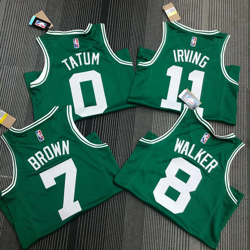 75th anniversary NBA Boston Celtics Basketball Jersey Green #0 TATUM