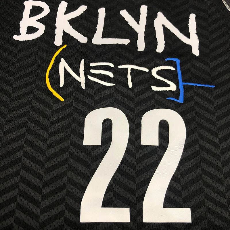 2021 Season Brooklyn Nets Basketball jersey city version Graffiti model #22 LeVert