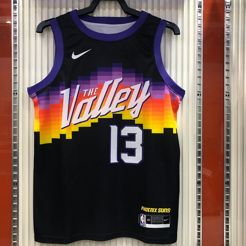 2021 Season NBA Phoenix Suns Basketball jersey city version #13 NASH