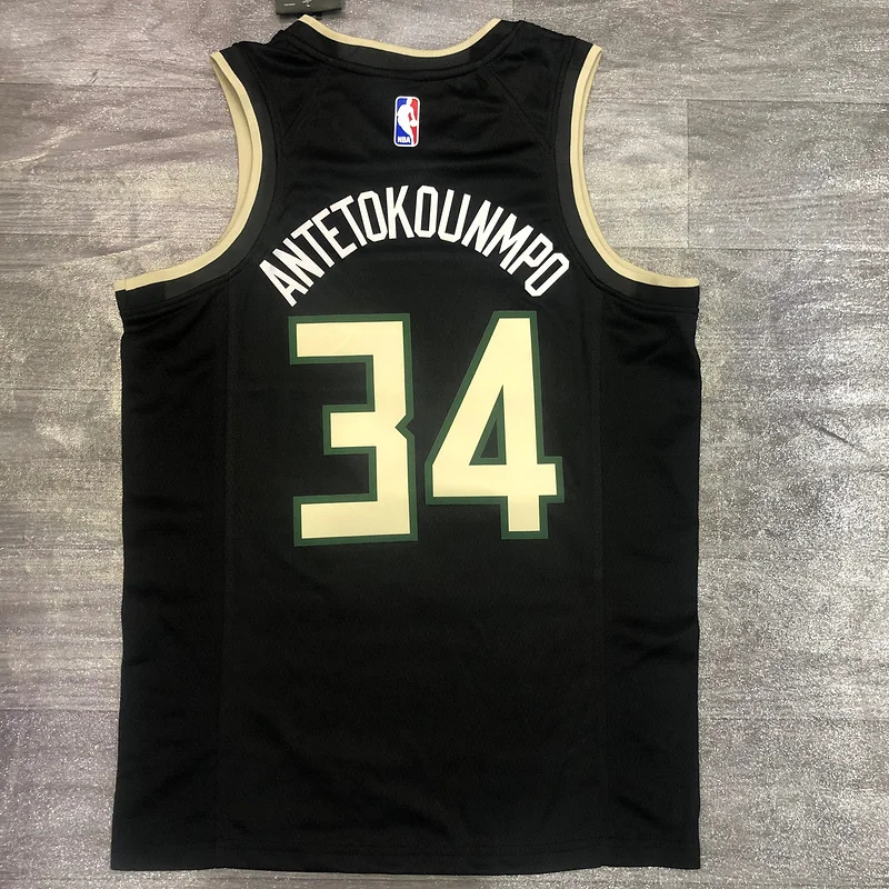 2021 Season NBA Milwaukee Bucks Basketball jersey JORDAN limited #34 Antetokounmpo