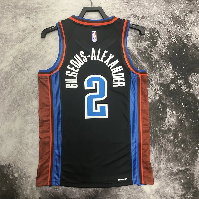 2023 NBA Oklahoma City Thunder Basketball Jersey city version #2 GILGEOUS ALEXANDER