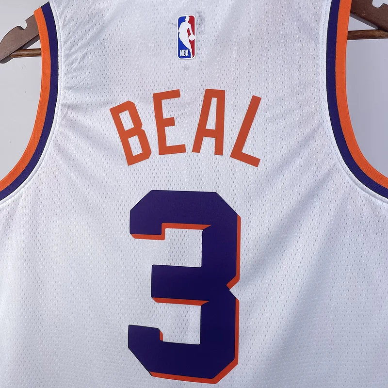 2024 Season NBA Phoenix Suns Basketball jersey Home White #3 BEAL