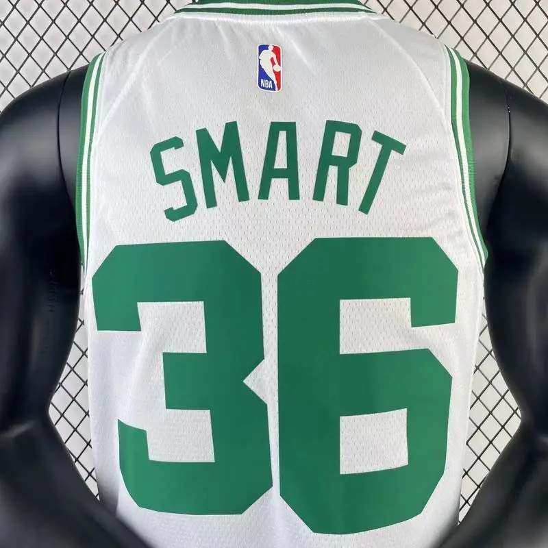 2023 Season NBA Boston Celtics Basketball Jersey White #36 SMART