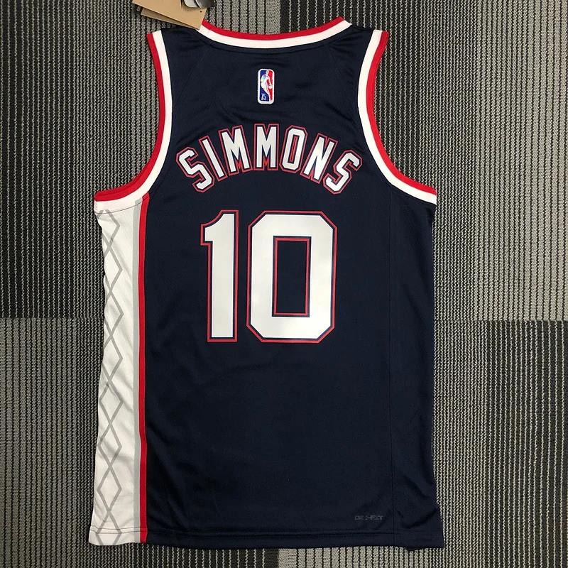 2022 Season Brooklyn Nets Basketball jersey city version #10 SIMMONS