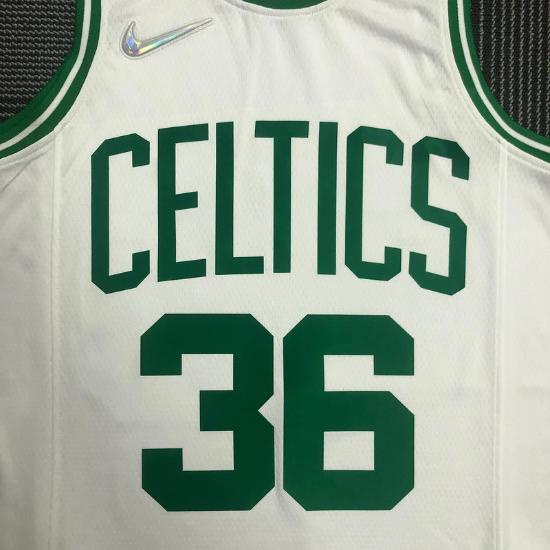 75th anniversary NBA Boston Celtics Basketball Jersey White #36 SMART