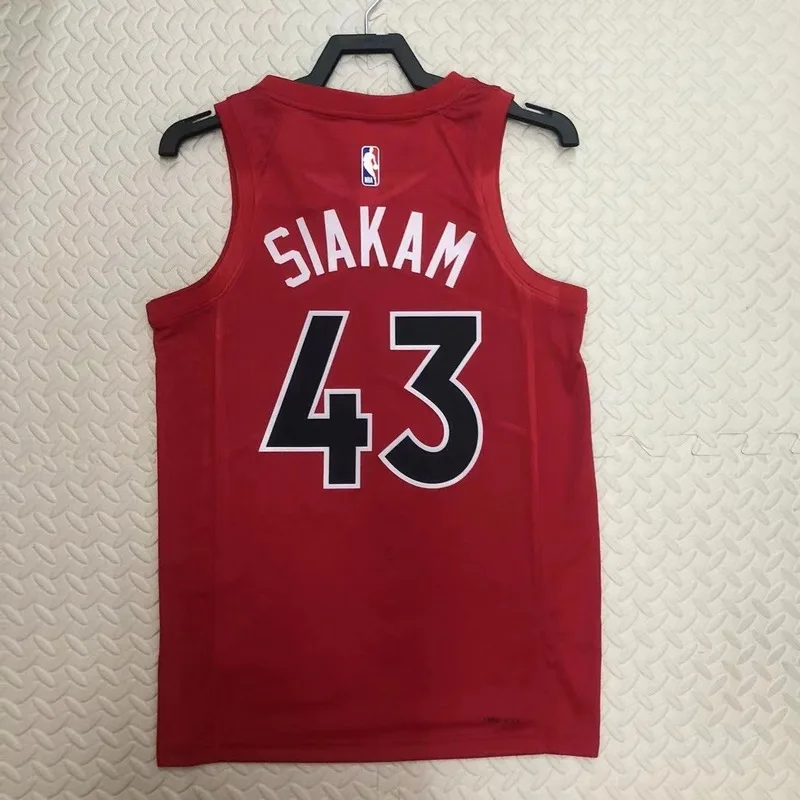 2023 NBA Toronto Raptors Basketball Jersey Aawy Red #43 SIAKAM