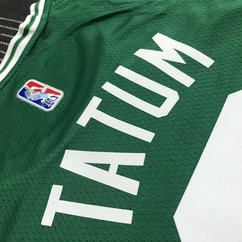 75th anniversary NBA Boston Celtics Basketball Jersey Green #0 TATUM