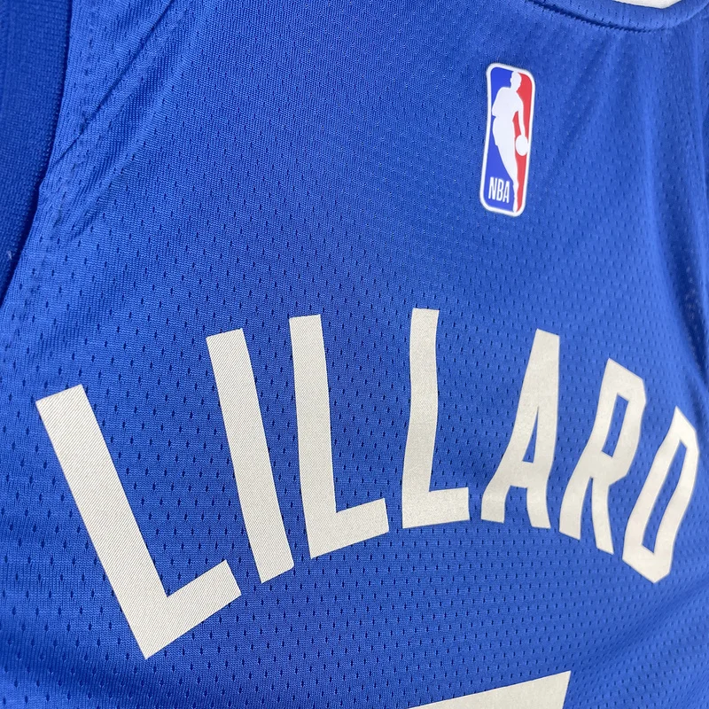 2023 Season NBA Milwaukee Bucks Basketball jersey city version #0 LILLARD