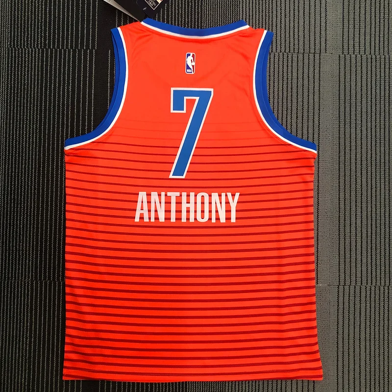 2021 NBA Oklahoma City Thunder Basketball Jersey trapeze Orange #7 ANTHDNY