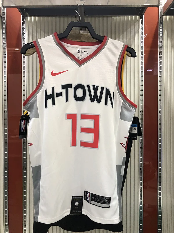 2020 Houston Rockets Basketball Jersey city version White #13 HARDEN