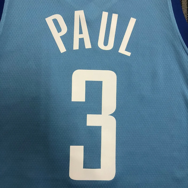 2021 Houston Rockets Basketball Jersey city version Blue #3 PAUL