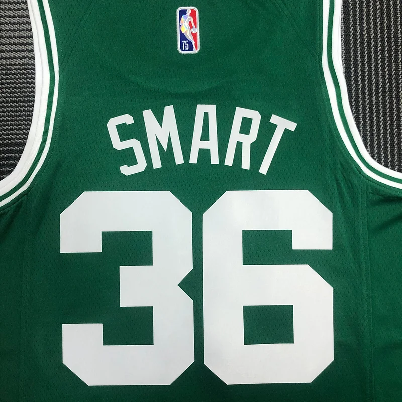 75th anniversary NBA Boston Celtics Basketball Jersey Green #36 SMART