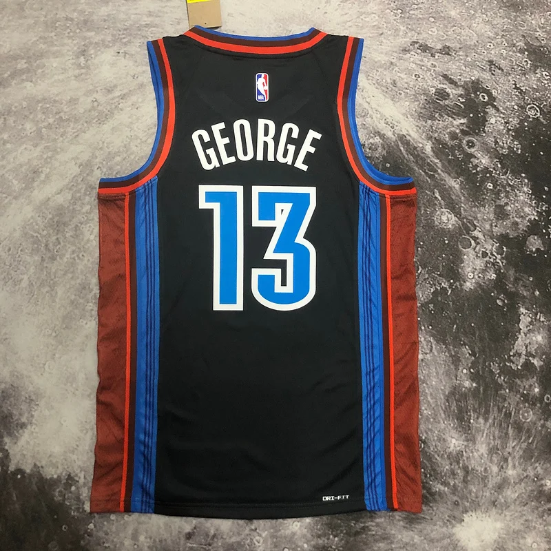 2023 NBA Oklahoma City Thunder Basketball Jersey city version #13 GEORGE