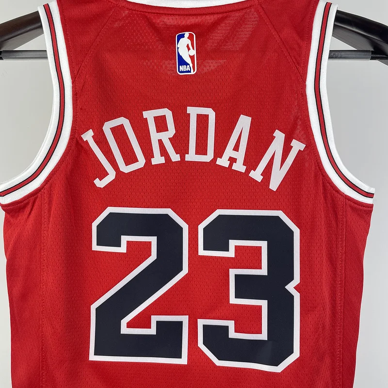 Youth kids Basketball Jersey Chicago Bulls Red #23 JORDAN