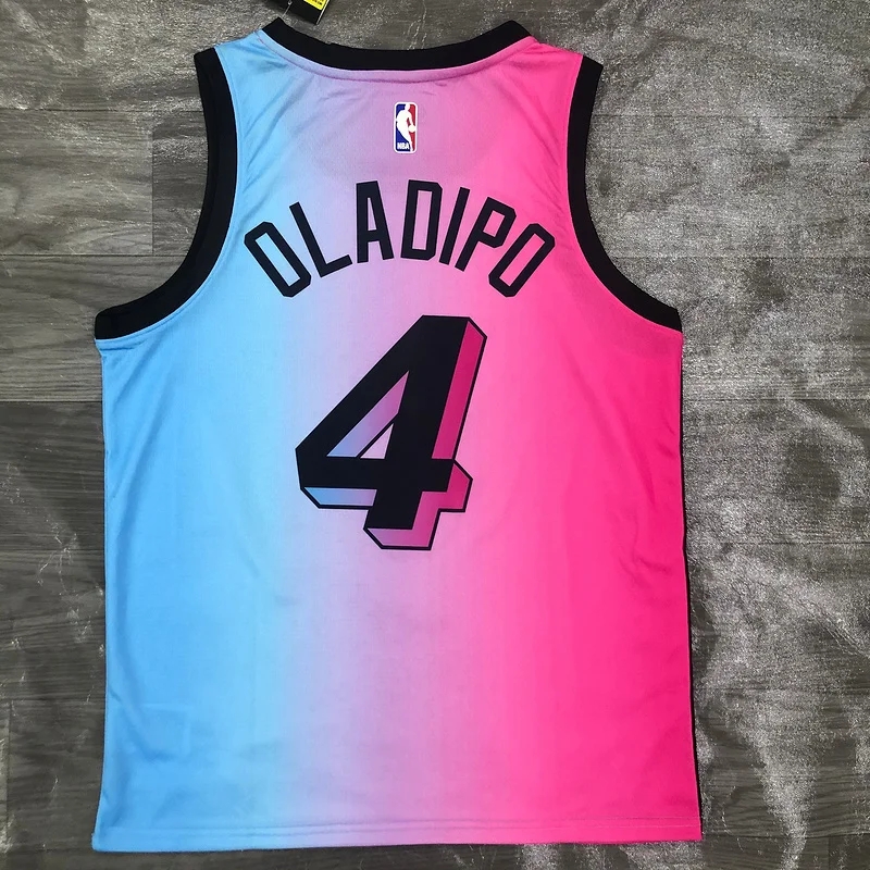 2021 Season city version NBA Miami Heat basketball jersey #4 OLADIPO