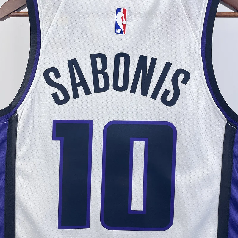 2024 Sacramento Kings Basketball Jersey Home White #10 SABONIS