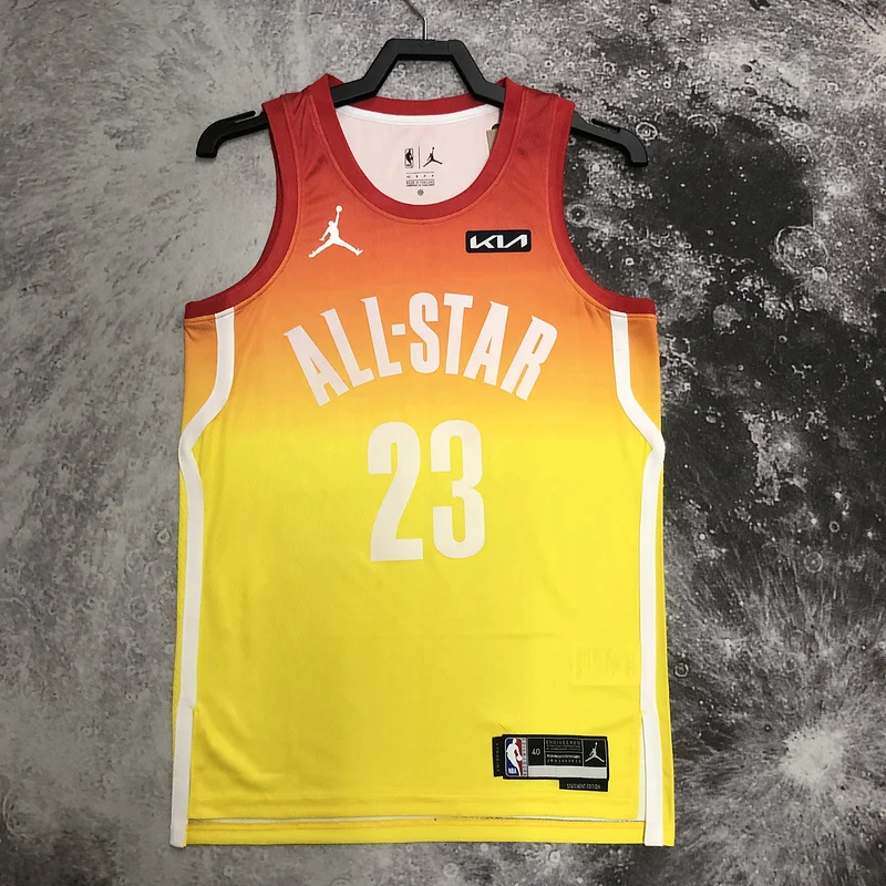 2023 All-Star Utah Jazz Basketball Jersey Yellow #23 MARKKANEN