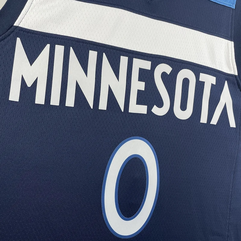 2023 Minnesota Timberwolves Basketball Jersey Aawy Blue #0 RUSSELL