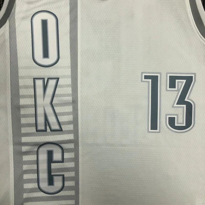 2022 NBA Oklahoma City Thunder Basketball Jersey city version #13 GEORGE