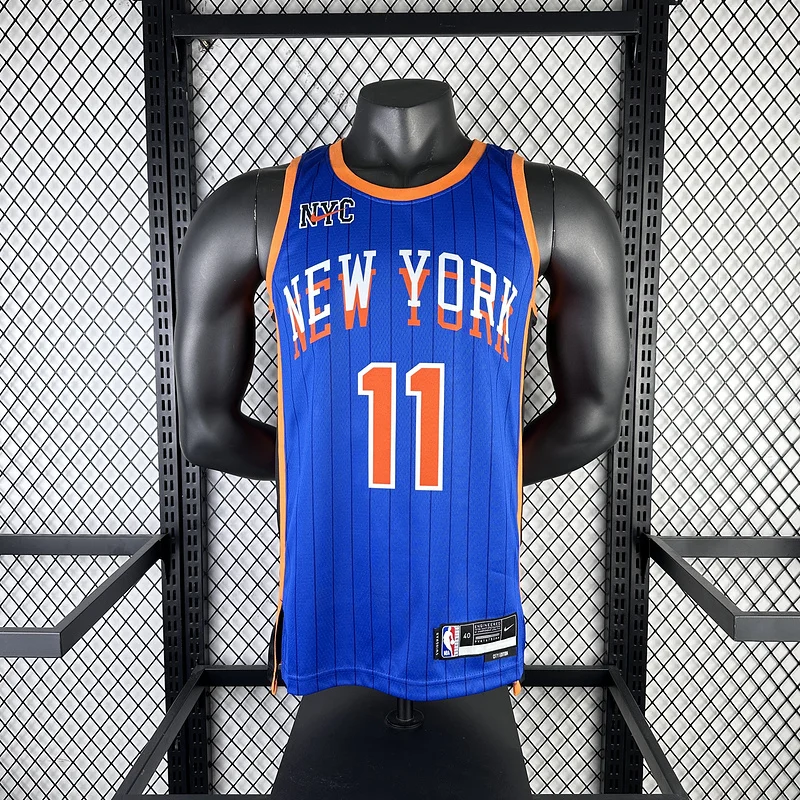 2024 New York Knicks Basketball Jersey city version #11 BRUNSON