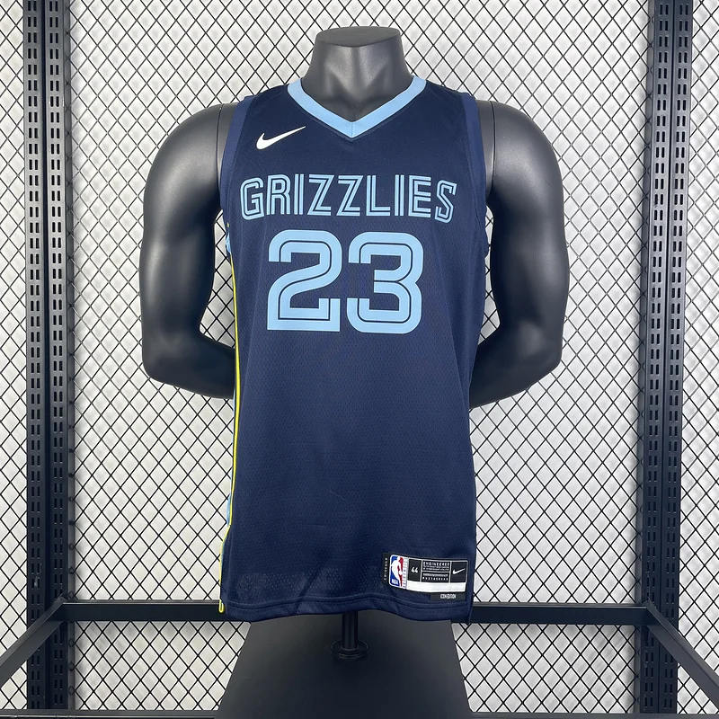 2023 Season NBA Memphis Grizzlies Basketball Jersey Aawy Blue #23 ROSE