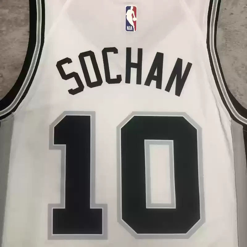 2023 San Antonio Spurs Basketball Jersey White #10 SOCHAN