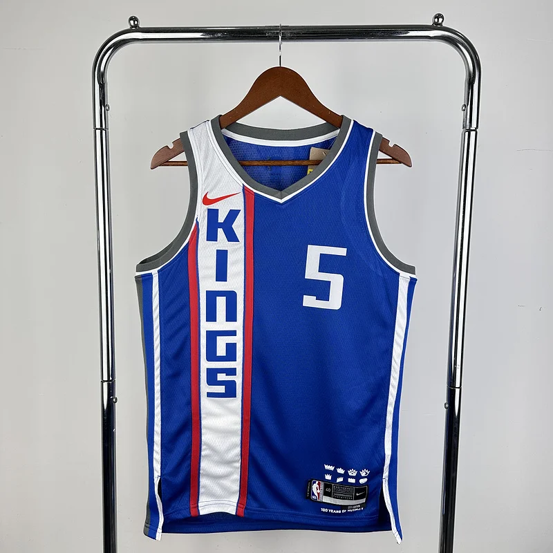 2024 Sacramento Kings Basketball Jersey city version #5 FOX