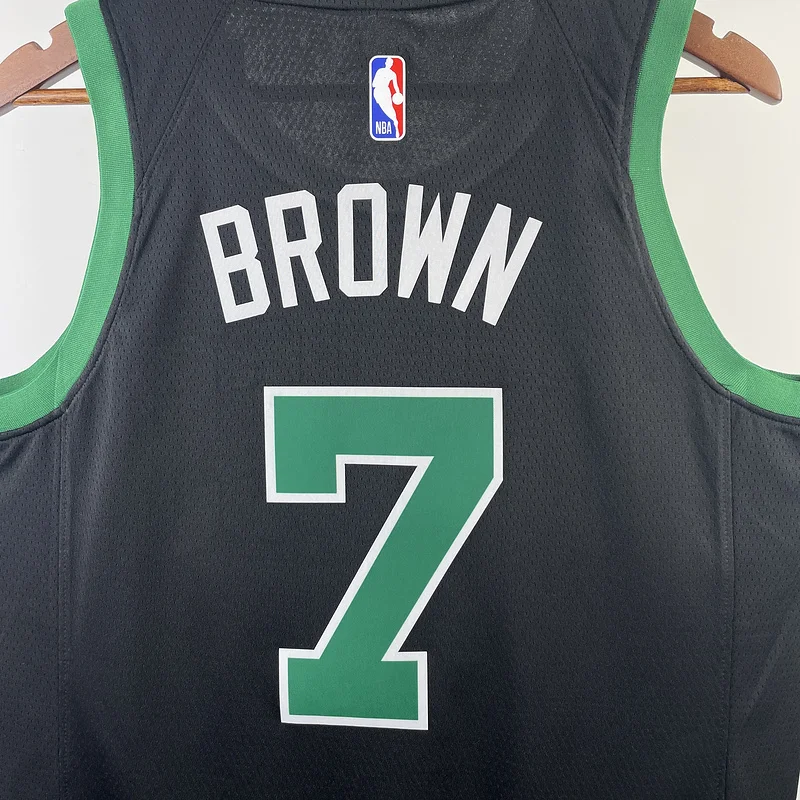 2023 Season NBA Boston Celtics Basketball Jersey trapeze limited #7 BROWN