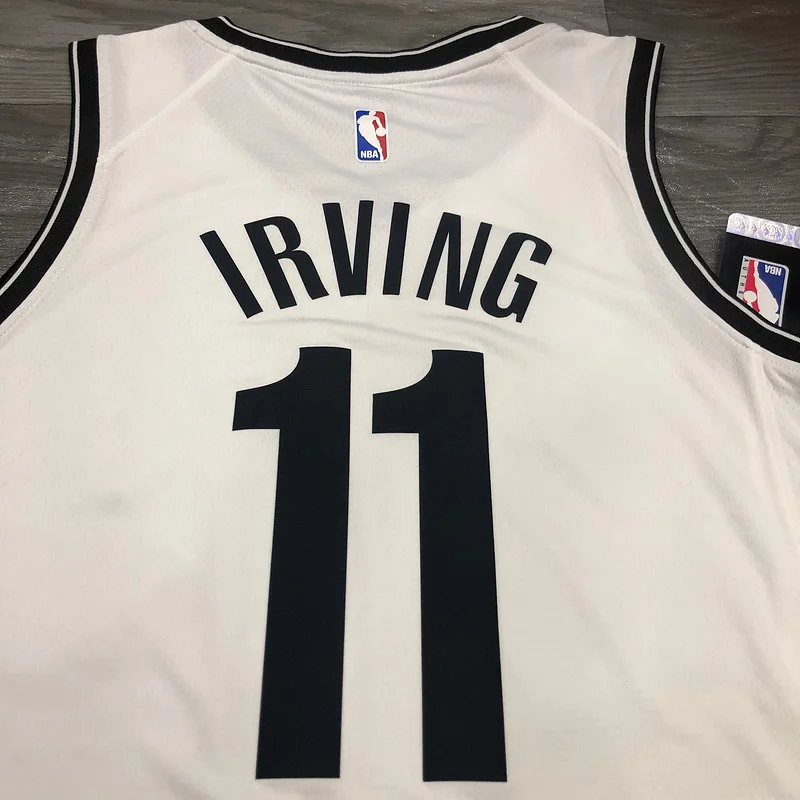 Brooklyn Nets Basketball jersey V-neck  White #11 IRVING