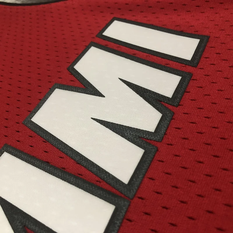 2005 2006 Season MN Hot Print Retro NBA Miami Heat basketball jersey red #3 WADE