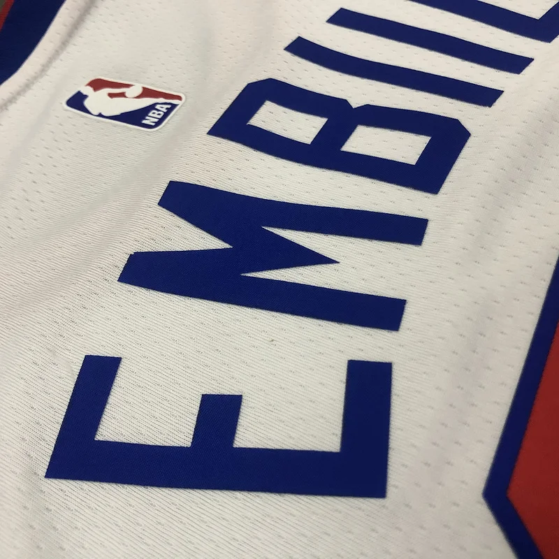 2021 Season NBA Philadelphia 76ers Basketball Jersey Retro limited #21 EMBIID