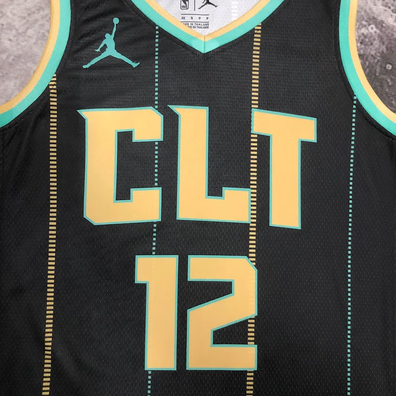 2023  Charlotte Hornets Basketball Jersey   city version #12  OUBRE JR