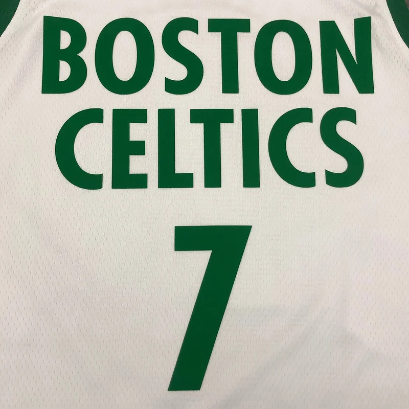 2021 Season NBA Boston Celtics Basketball Jersey city version #7 BROWN