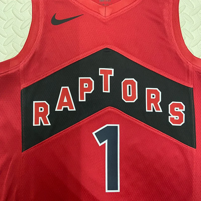 2023 NBA Toronto Raptors Basketball Jersey Aawy #1 McGrady