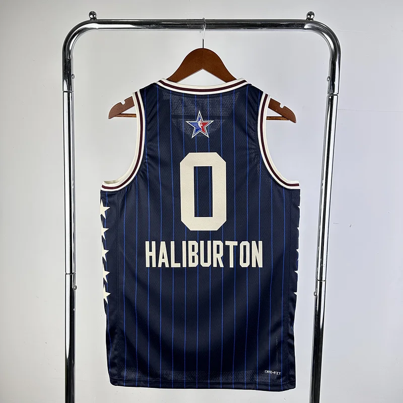 2024 Indiana Pacers Basketball Jersey All-Star Blue #0 HALIBURTON