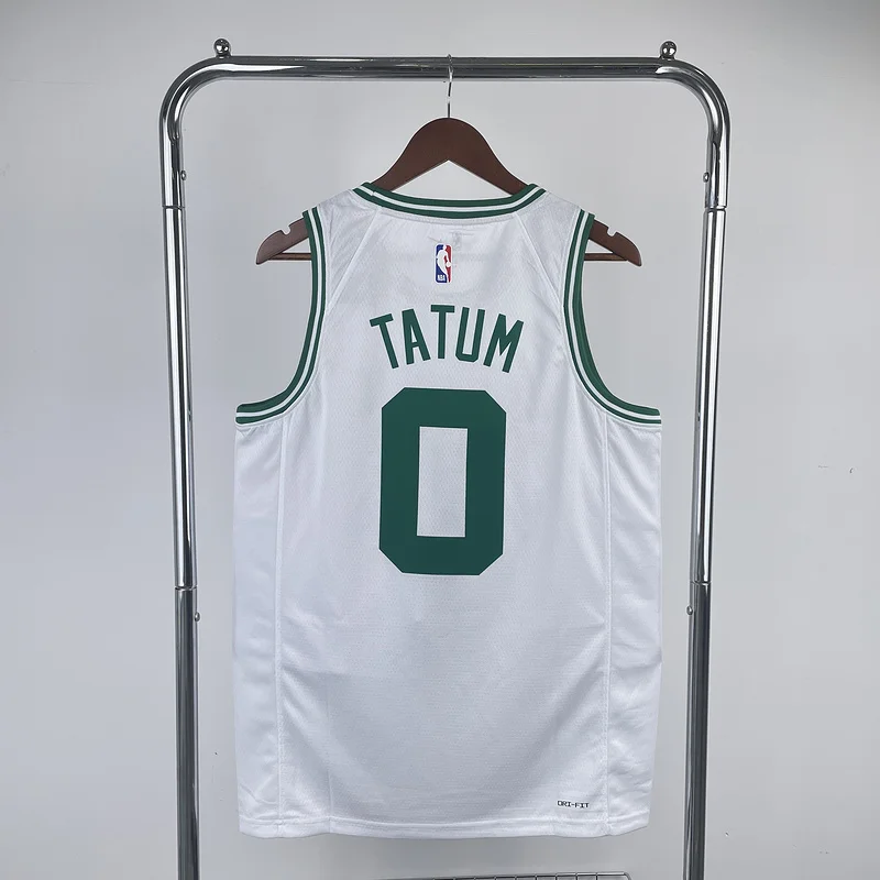 2023 Season NBA Boston Celtics Basketball Jersey White #0 TATUM