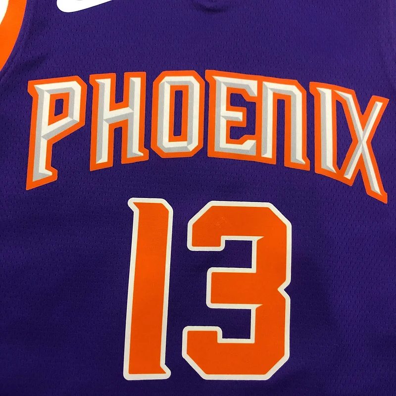 NBA Phoenix Suns Basketball jersey Purple #13 NASH