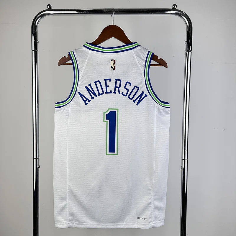 2024 Minnesota Timberwolves Basketball Jersey Retro #1 ANDERSON