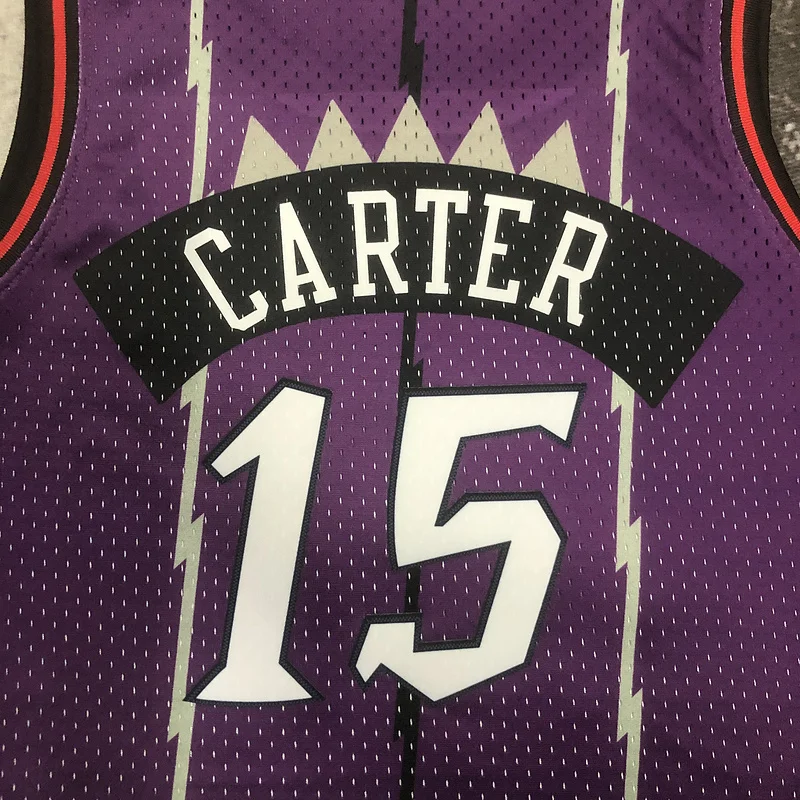 Mitchell Ness Women Retro NBA Toronto Raptors Basketball Jersey Purple #15 CARTER