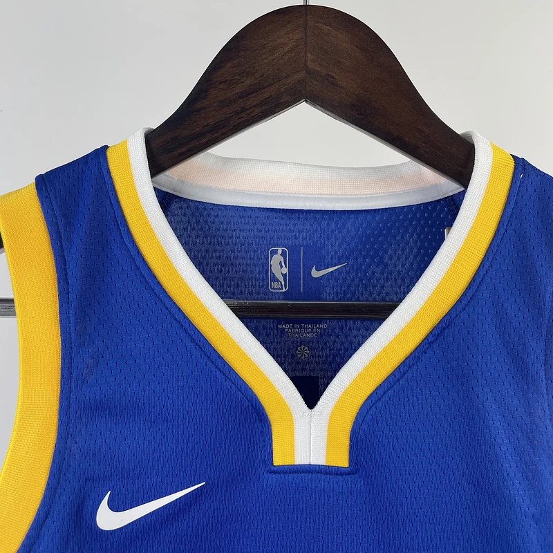 Youth kids Basketball Jersey Golden State Warriors Blue #30 CURRY